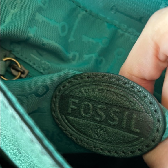 Fossil Turquoise Leather Crossbody Bag - Picture 4 of 11